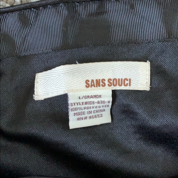 Sequence black and gold mini skirt - Picture 3 of 3